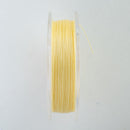 Toho One-G 330dtex 100% Nylon Beading Thread, Size-B, 0.2mm Thickness, Light Yellow, 125 Yards/114.3 Meters