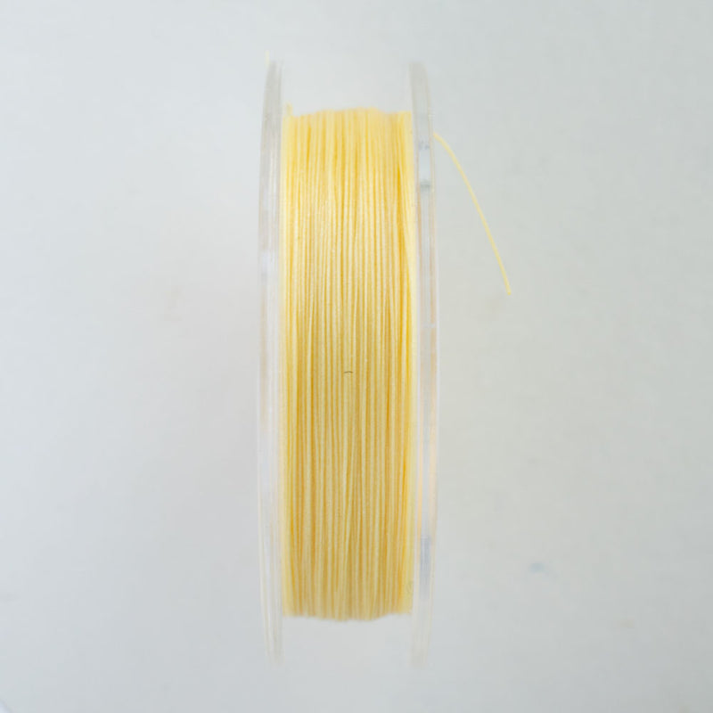 Toho One-G 330dtex 100% Nylon Beading Thread, Size-B, 0.2mm Thickness, Light Yellow, 125 Yards