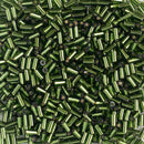 Toho Bugle Beads 3mm, 37A Silver-Lined Olivine
