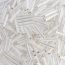 Toho Bugle Beads 9mm, 21 Silver-Lined Crystal