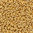 Toho Demi Round Seed Beads Size 8/0 3mm, PF557 PermaFinish - Galvanized Starlight