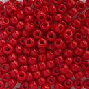 Toho Round Seed Beads Size 3/0 5.5mm, 45A Opaque Cherry
