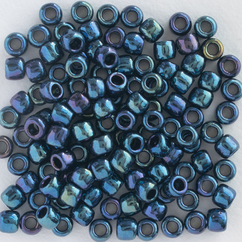 Toho Round Seed Beads Size 6/0 4mm, 88 Metallic Cosmos