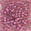 Toho Round Seed Beads Size 6/0 4mm, 959 Inside-Color Lightt Amethyst/Pink-Lined