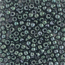 Toho Round Seed Beads Size 8/0 3mm, 89 Metallic Moss