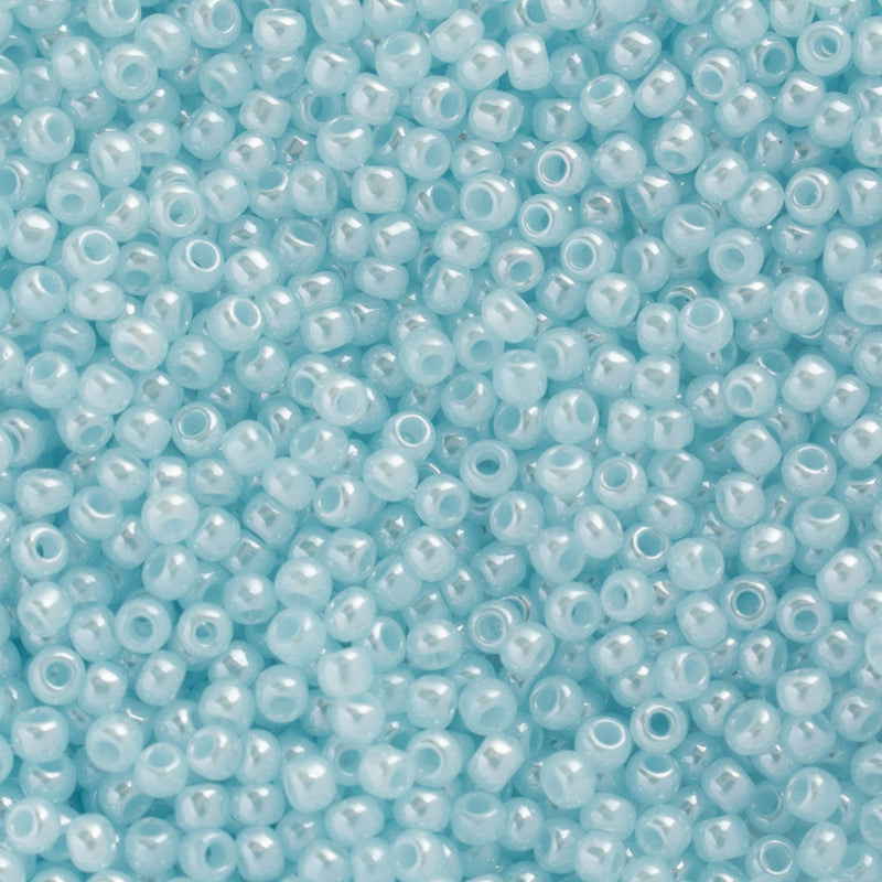 Toho Round Seed Beads Size 11/0 2.2mm,  143 Ceylon Aqua