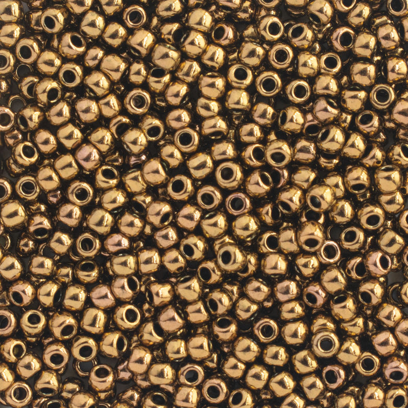 Toho Round Seed Beads Size 11/0 2.2mm, 223 Antique Bronze