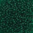 Toho Round Seed Beads Size 11/0 2.2mm, 939F Transparent-Frosted Green Emerald