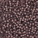 Toho Round Seed Beads Size 11/0 2.2mm, PF2114 PermaFinish - Silver-Lined Milky Nutmeg