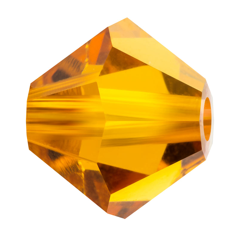Preciosa - Bicone Crystal Beads 6mm, Topaz