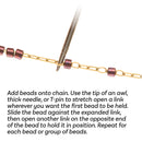 The BeadSmith Basic Elements Stainless Steel Bead Chain, Gold, 8 Meters