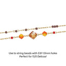 The BeadSmith Basic Elements Stainless Steel Bead Chain, Gold, 8 Meters