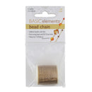 The BeadSmith Basic Elements Stainless Steel Bead Chain, Gold, 8 Meters