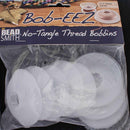The BeadSmith Bob-EEZ No Tangle Thread Bobbins 2 1/2 inch (6.35cm) - 8 Bobbins