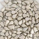 Les Perles Par Puca - Amos Par Puca 5x8mm, Metallic Suede - Beige