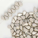 Les Perles Par Puca - Amos Par Puca 5x8mm, Metallic Suede - Beige