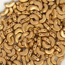 Les Perles Par Puca - Arcos Par Puca 4x10mm, Matte - Metallic Flax/Gold
