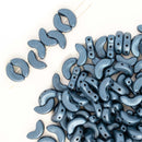 Les Perles Par Puca - Arcos Par Puca 4x10mm, Metallic Suede - Dark Blue