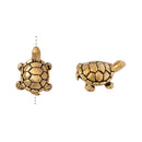 TierraCast, Bead - Turtle, Antiqued Gold Plate
