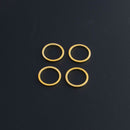 Beadalon, Connectors / Links / Beading Frames / Open Back Bezel Frames - Round with Flat Sides, Gold 12 mm, 10 Pieces