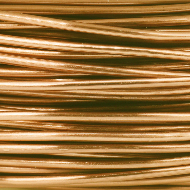 Wire Elements Tarnish Resistant Soft Temper 24 Gauge Wire, Gold, 10 Yards