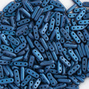 CzechMates - Beam Beads 3x10mm, Metallic Suede - Blue