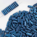 CzechMates - Beam Beads 3x10mm, Metallic Suede - Blue