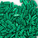 CzechMates - Beam Beads 3x10mm, Saturated Metallic Lush Meadow