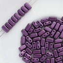 CzechMates - Brick Beads 6x3x3mm, Pastel Bordeaux