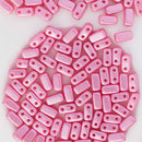 CzechMates - Brick Beads 6x3x3mm, Pastel Pink