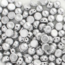 CzechMates - Cabochon Beads 7mm, Matte - Metallic Silver
