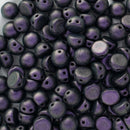 CzechMates - Cabochon Beads 7mm, Polychrome Black Currant