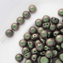 CzechMates - Cabochon Beads 7mm, Polychrome Olive Mauve