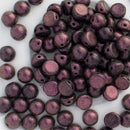CzechMates - Cabochon Beads 7mm, Polychrome Pink Olive