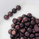 CzechMates - Cabochon Beads 7mm, Polychrome Pink Olive