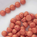 CzechMates - Cabochon Beads 7mm, Pacifica Strawberry