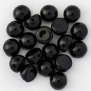 CzechMates - Cabochon Beads 7mm, Opaque Jet/Black