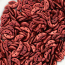 CzechMates - Crescent Beads 3x10mm, Matte - Metallic Lava