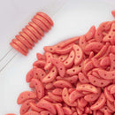 CzechMates - Crescent Beads 3x10mm, Pacifica Strawberry