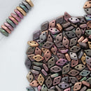 CzechMates - Diamond Beads 4x6.5mm, Matte - Metallic Bronze Iris
