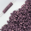 CzechMates - Diamond Beads 4x6.5mm, Metallic Suede - Pink