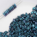CzechMates - Diamond Beads 4x6.5mm, Polychrome Indigo Orchid