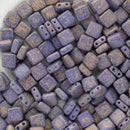 CzechMates - Tile Beads 6x6x3mm, Pacifica Elderberry