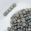 CzechMates - Tile Beads 6x6x3mm, Pacifica Poppy Seed