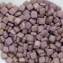 CzechMates - Tile Beads 6x6x3mm, Pacifica Fig