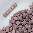 CzechMates - Tile Beads 6x6x3mm, Pacifica Fig