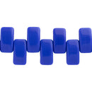 Czech Carrier Beads 9x17mm, 2-Hole, Blue