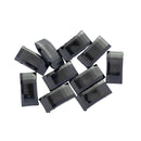 Acrylic Carrier Beads 9x18mm, 2-Hole, Black