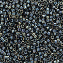 Miyuki Delica Beads Size 11/0 1.6mm, DB006 Gunmetal Iris