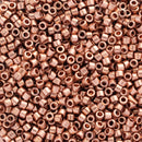 Miyuki Delica Beads Size 11/0 1.6mm, DB040 Plated Copper